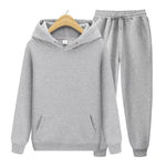 Damen Trainingsanzug Zweiteiliges Set Jogging Kapuzenpullover Hose Gestreift