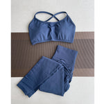 Damen Yoga Leggings Hoher Bund Nahtlos Atmungsaktiv Po Lift Gym Hose