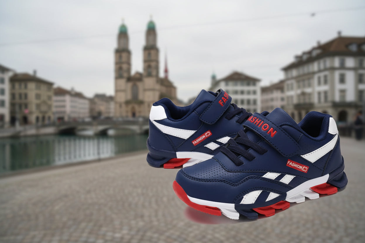 Kinder Sneaker Jungen Und Mädchen Leicht Atmungsaktiv Mit Rutschfester Sohle