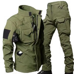 Herren Taktik Set Wasserdicht Haifischhaut Softshell Jacke Cargohose Zweiteilig