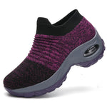 Damen Laufschuhe Mesh Atmungsaktiv Air Kissen Leicht Sportschuhe