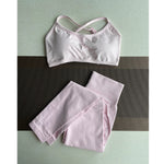 Damen Yoga Leggings Hoher Bund Nahtlos Atmungsaktiv Po Lift Gym Hose