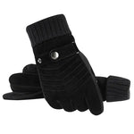 Handschuhe Herren Winter Radfahren Winddicht Warme Leder Touchscreen