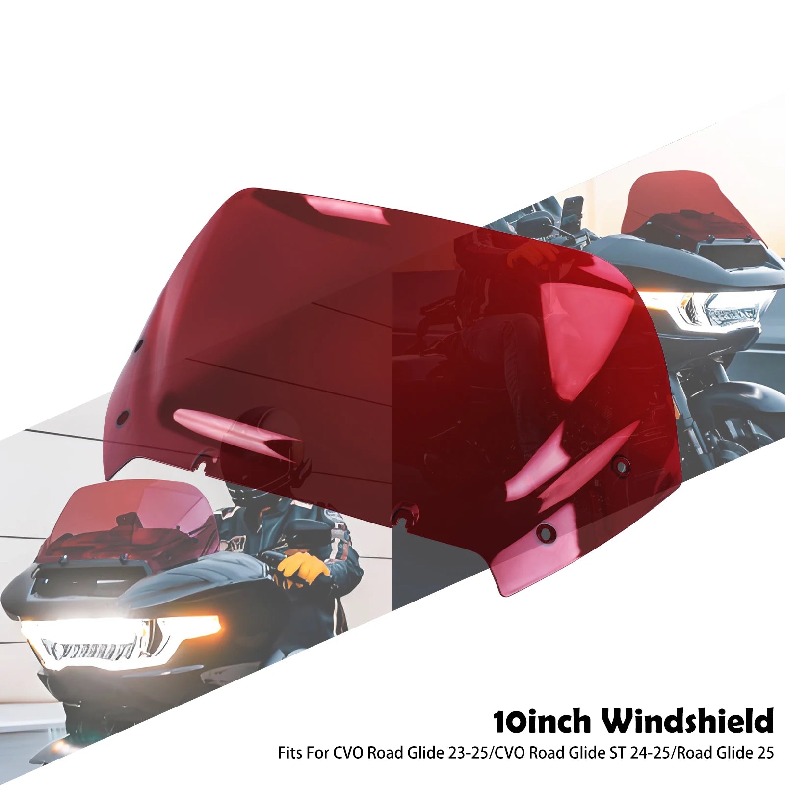 Windschutzscheibe 10 Zoll für Harley Touring CVO Road Glide – ABS