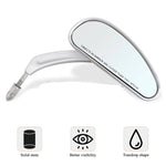 Motorrad-Rückspiegel für Harley – 5/16 Zoll 8mm Schwarz/Chrom