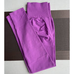 Damen Yoga Leggings Hoher Bund Nahtlos Atmungsaktiv Po Lift Gym Hose