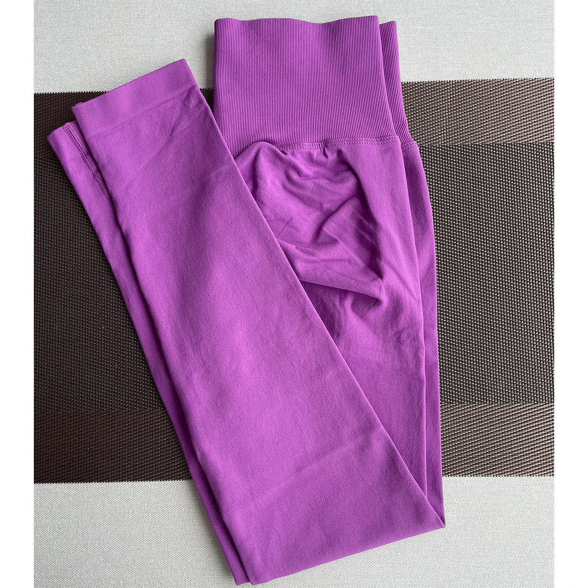 Damen Yoga Leggings Hoher Bund Nahtlos Atmungsaktiv Po Lift Gym Hose