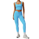 LezyanXR Damen Yogaanzug – Reissverschluss Stehkragen Hip-Lift Leggings