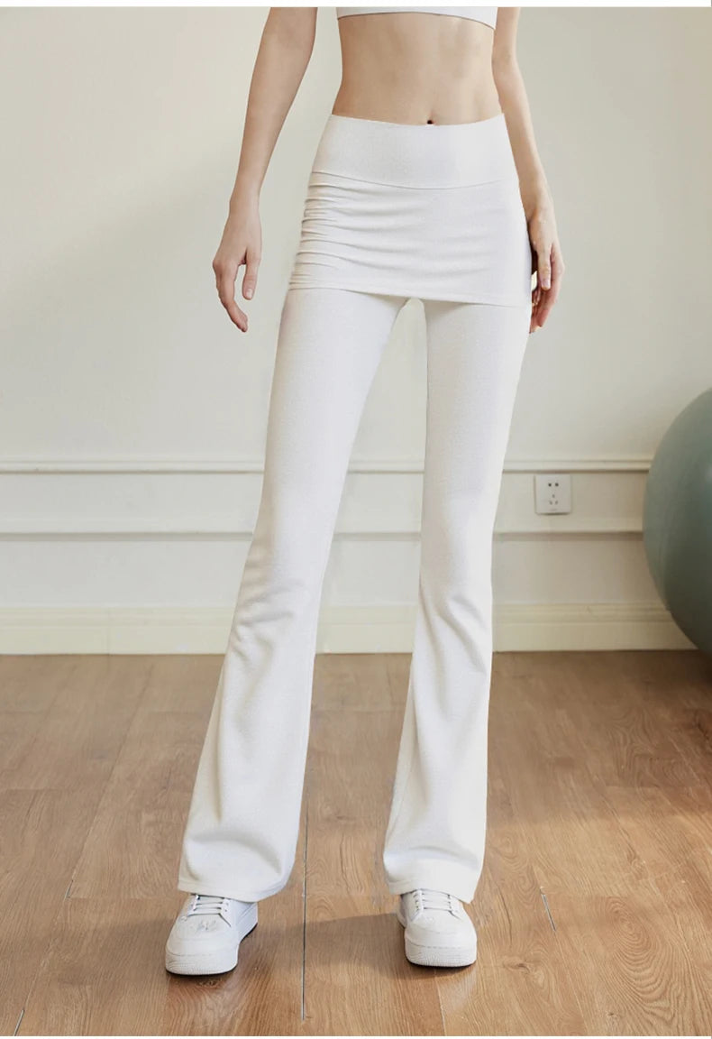 Damen Yoga-Hose High Waist Figurformend Nude-Feeling – Sport-Leggings