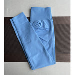 Damen Yoga Leggings Hoher Bund Nahtlos Atmungsaktiv Po Lift Gym Hose