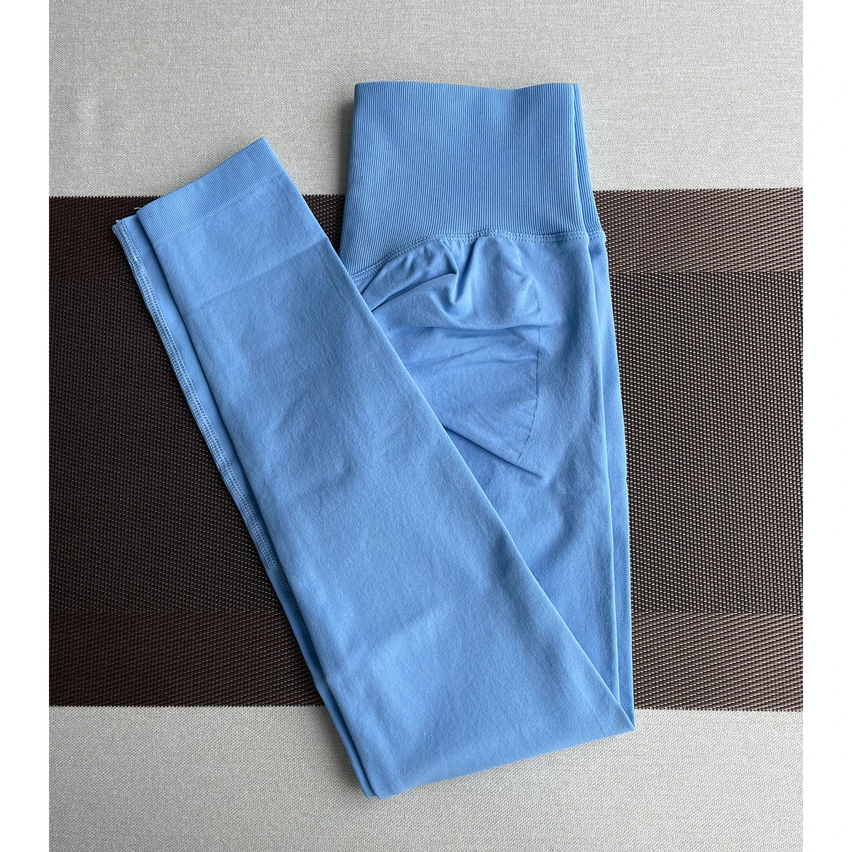 Damen Yoga Leggings Hoher Bund Nahtlos Atmungsaktiv Po Lift Gym Hose