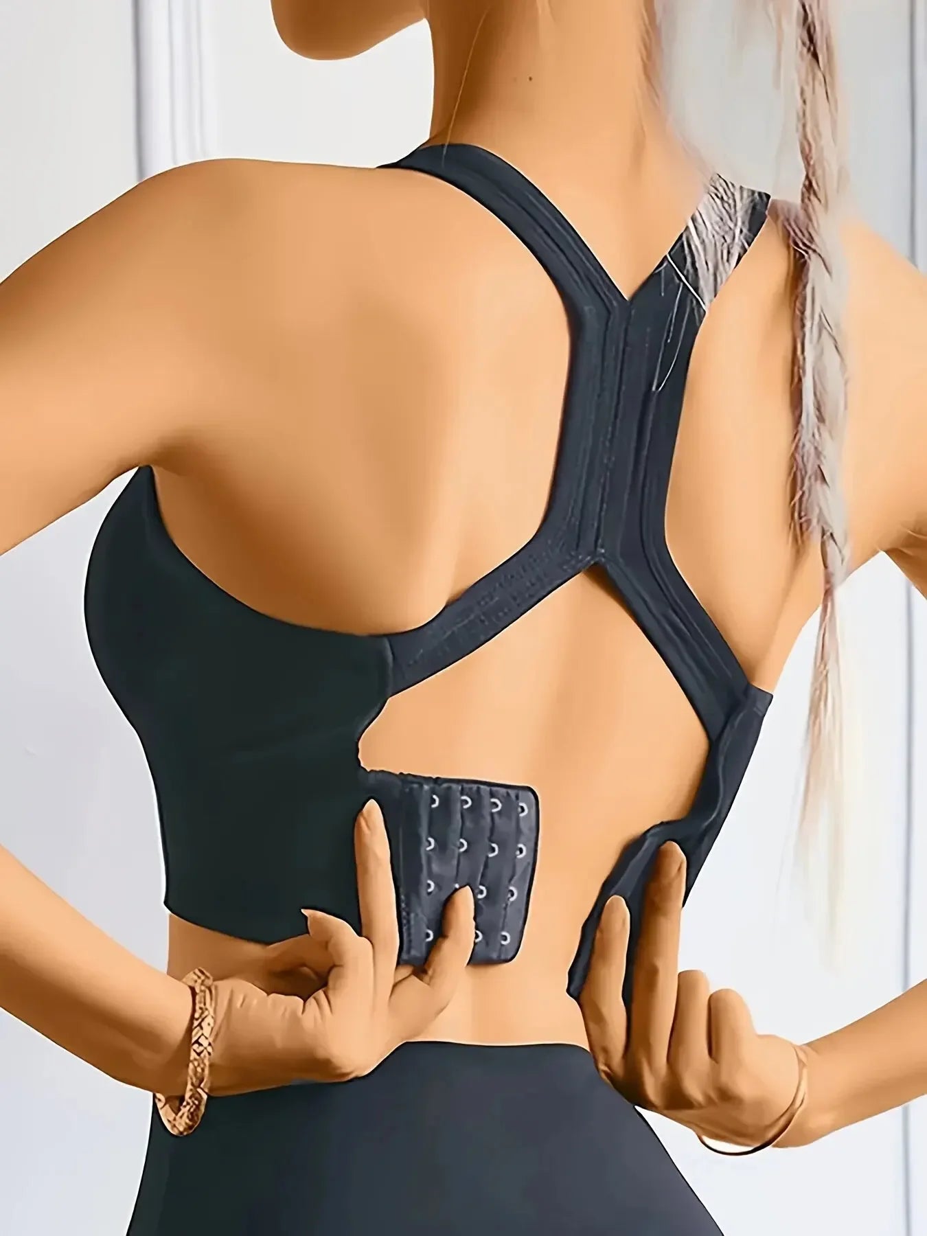 Damen Sport BH Für Yoga Und Training Nahtlos Gepolstert Atmungsaktiv