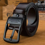 Ledergürtel Herren Aus Rindsleder Mit Metall Nadel Schnalle 38mm