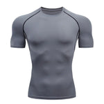 Herren Kompressions T Shirt Atmungsaktiv Schnelltrocknend Feuchtigkeitstransport