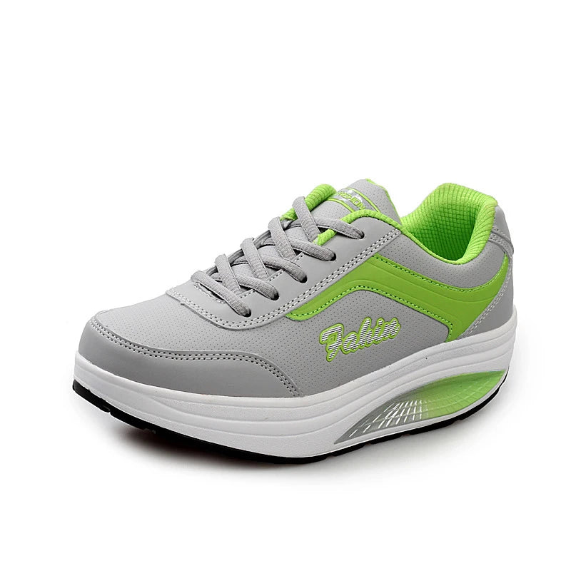 Damen Sneaker Outdoor Netzstoff Leicht Atmungsaktiv Reise Blau