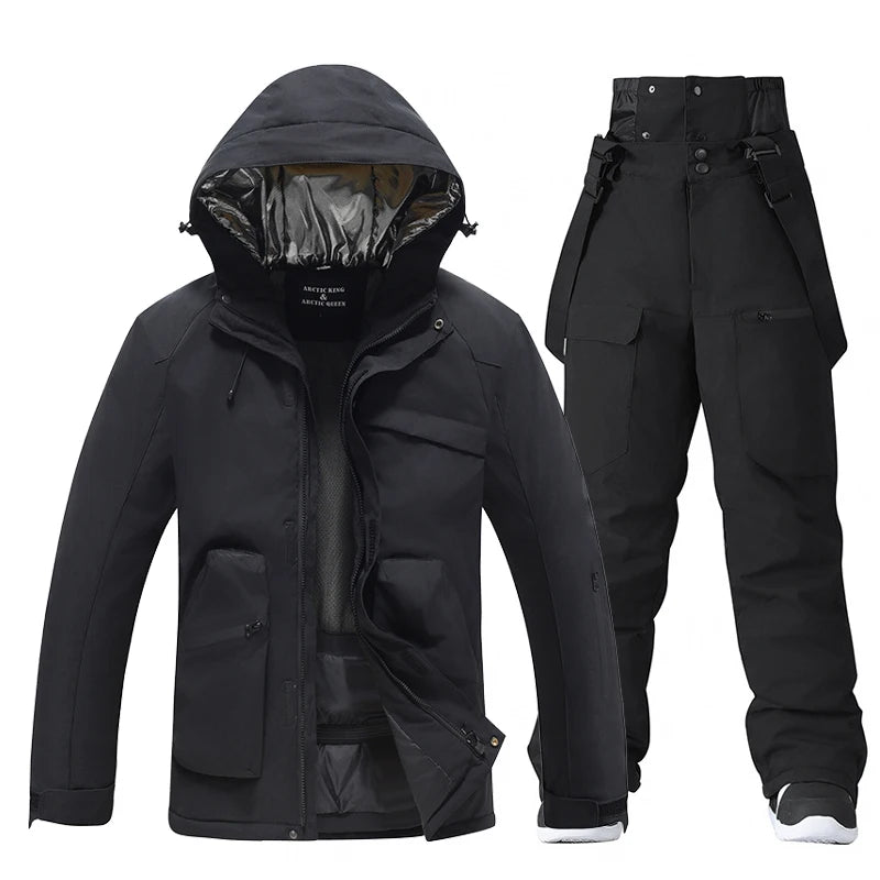 Herren Skianzug Wasserdicht Winddicht Winter