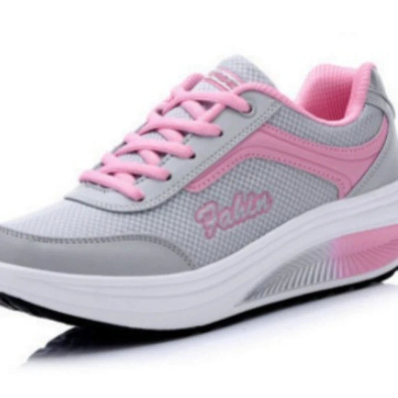 Damen Sneaker Outdoor Netzstoff Leicht Atmungsaktiv Blau