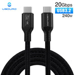 USB C Kabel 5 m USB3.2 Gen2 TypC 20 Gbps PD 240W Für MacBook Pro Und iPad Pro