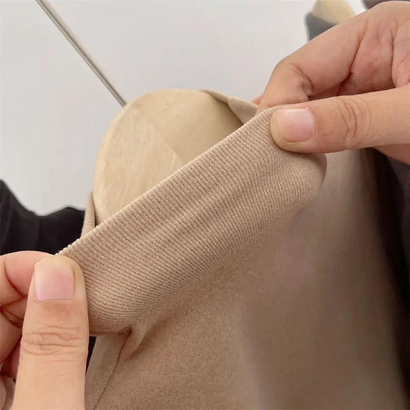 Kinder Unisex Rollkragen Langarmshirt Warmes Fleece Herbst Winter