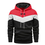 Herren Trainingsanzug Set Dreifarbig Kapuzenpullover Jogginghose Komfort