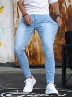 Slim-Fit-Jeans Herren Bequeme Denim Hose Street Style