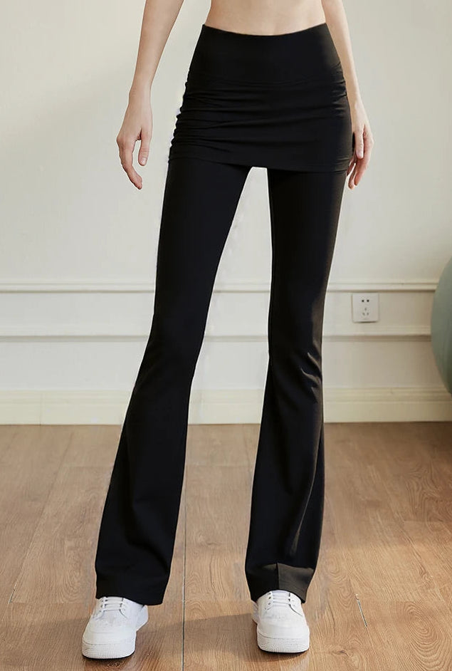 Damen Yoga-Hose High Waist Figurformend Nude-Feeling – Sport-Leggings