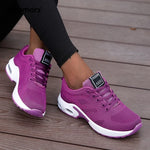 Damen Laufschuhe Mesh Atmungsaktiv Air Kissen Leicht Sportschuhe