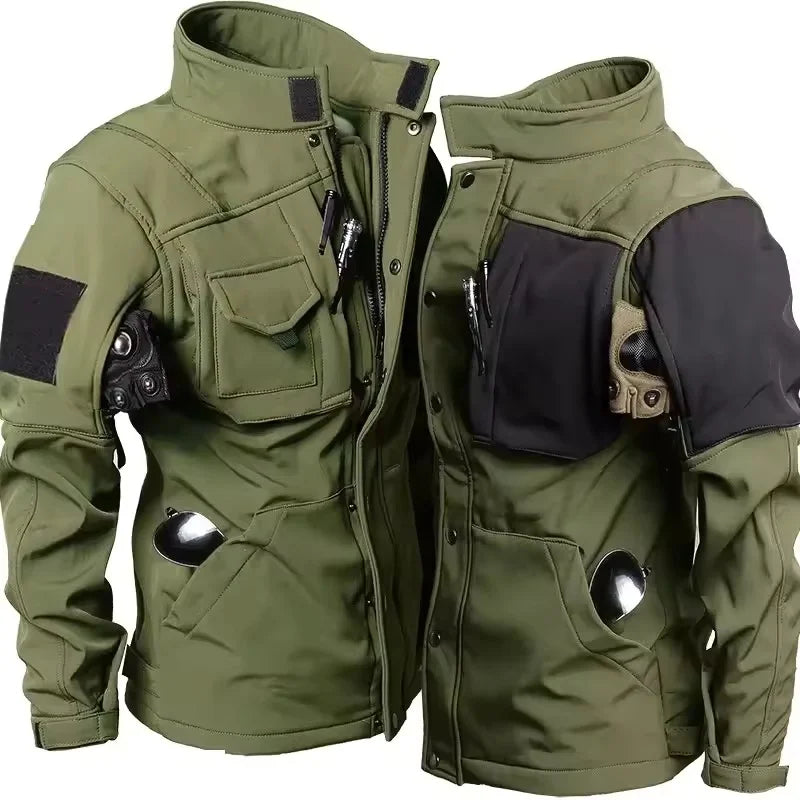 Herren Taktik Set Wasserdicht Haifischhaut Softshell Jacke Cargohose Zweiteilig