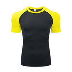 Herren Kompressions T Shirt Atmungsaktiv Schnelltrocknend Feuchtigkeitstransport