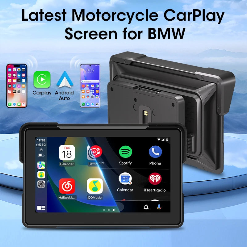 CarPlay GPS Navigation Für BMW Motorrad Fahrer Wireless Android Auto