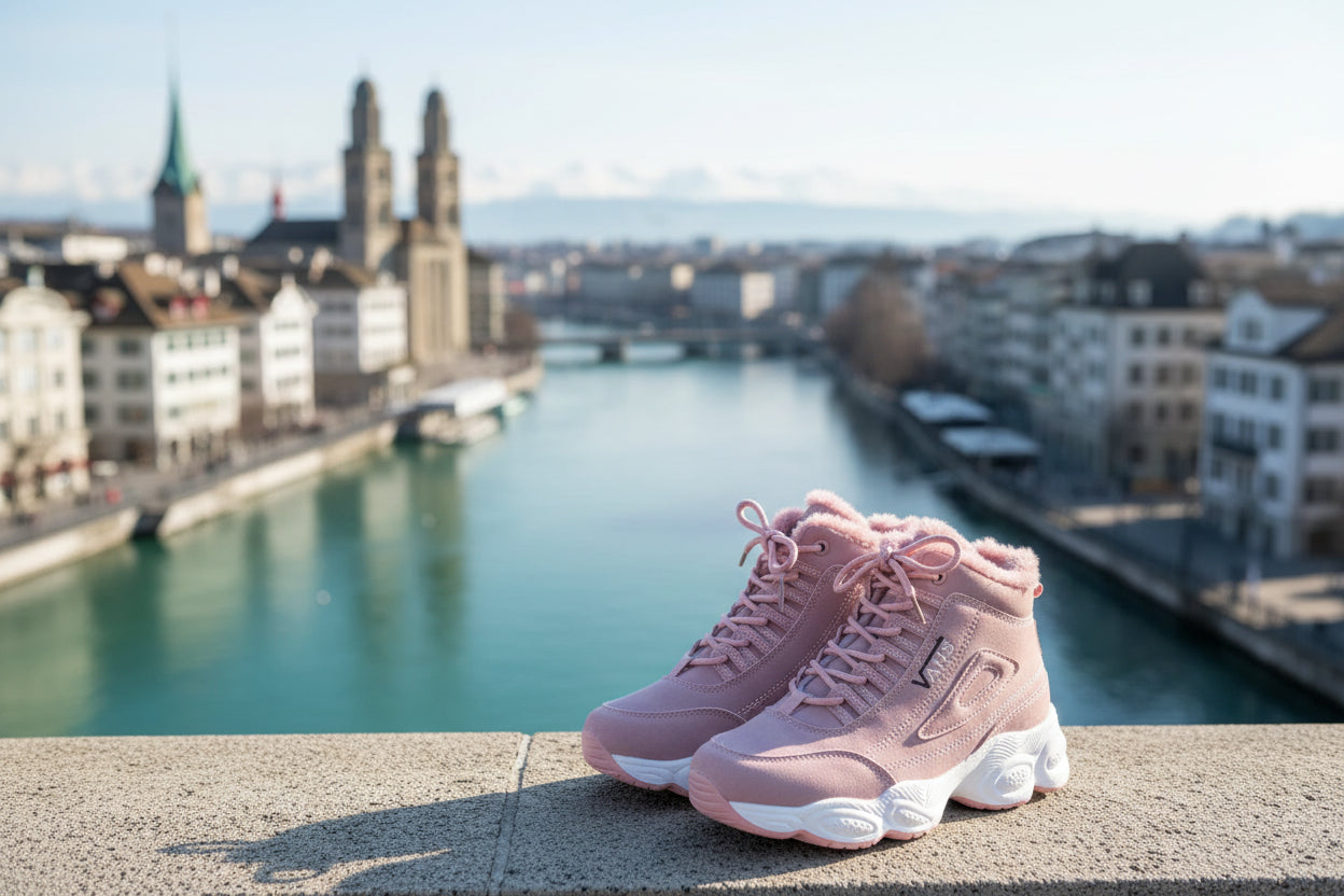 Warme Winter Damenschuhe Gefüttert Rutschfeste Sohle Komfortabel Alltagslook