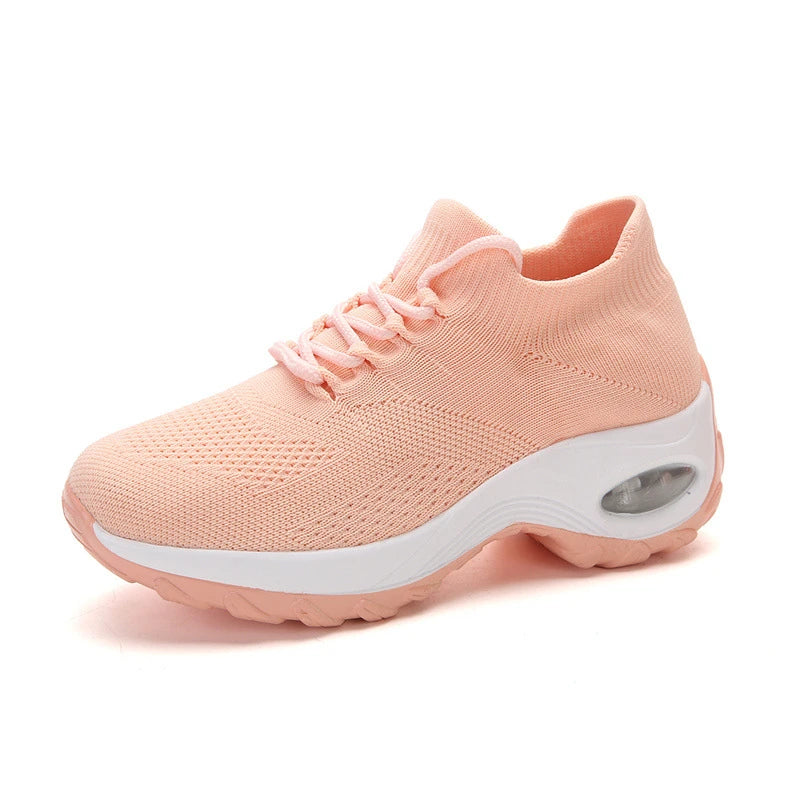 Damen Sneaker Gelb Sock Sneaker Leicht Atmungsaktiv Bequem
