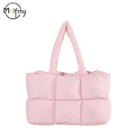 Damen Einkaufstasche – Kariert, Gesteppt & Wasserdicht