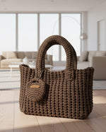 Gewebte Damen Häkeltasche – Handgefertigt & Vielseitig