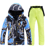 Herren Skianzug Wasserdicht Winddicht Winter