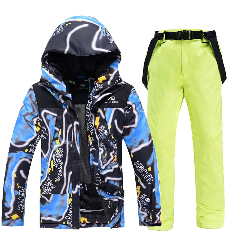 Herren Skianzug Wasserdicht Winddicht Winter