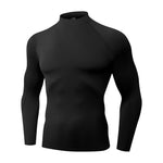 Thermisches Langarmshirt Herren Basisschicht Fleece Wärme Komfort
