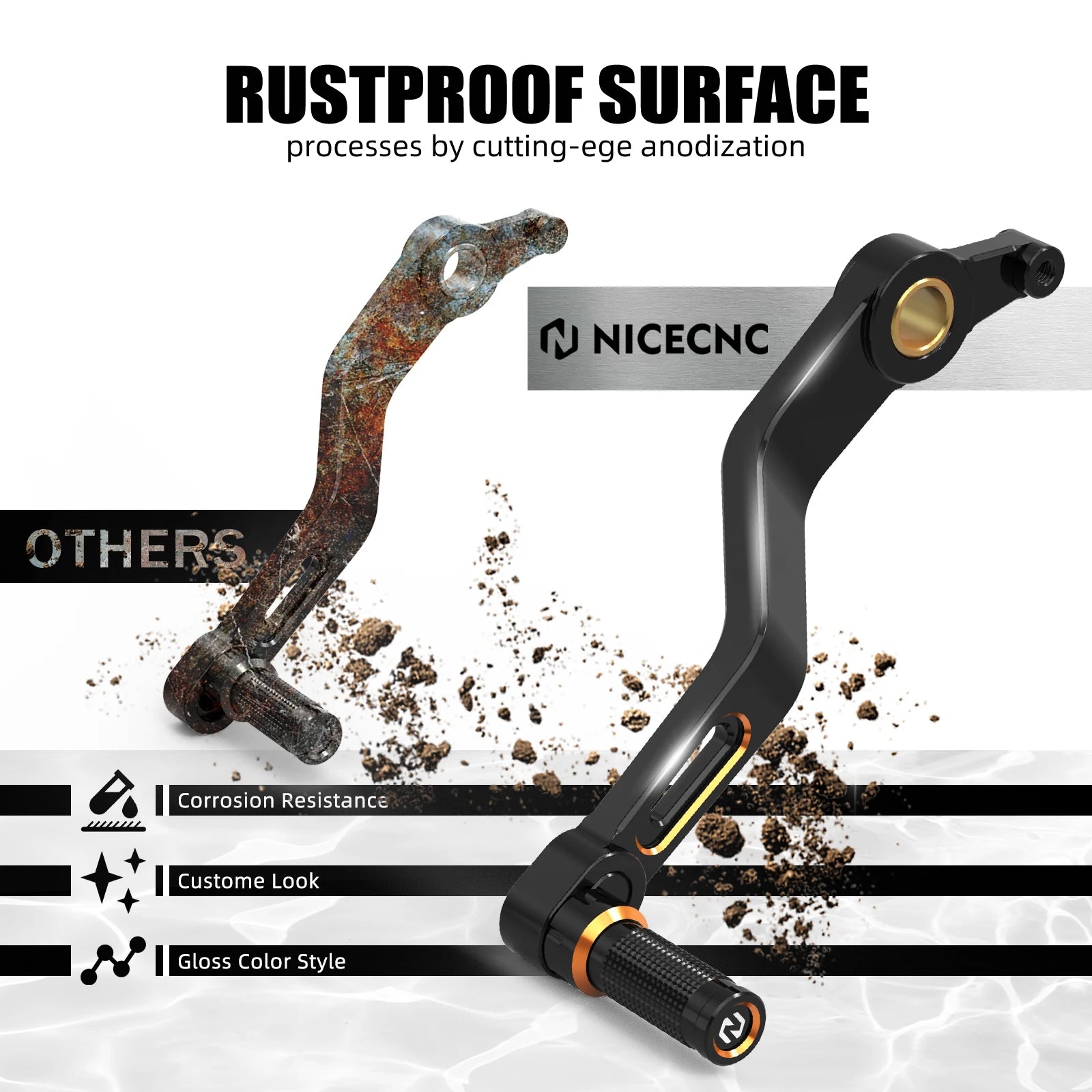 Schalthebel für Harley Sportster S RH1250S – CNC-Aluminium