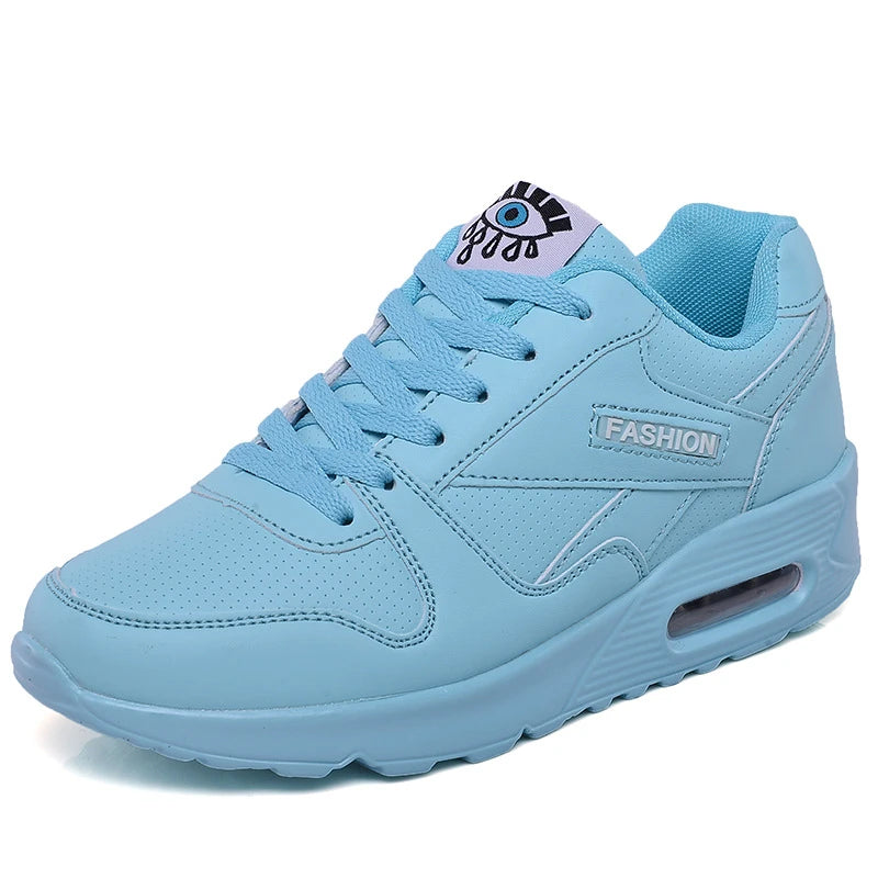 Damen Laufschuhe Luftpolster Schwarz Bequem Herbst Winter Sportschuhe