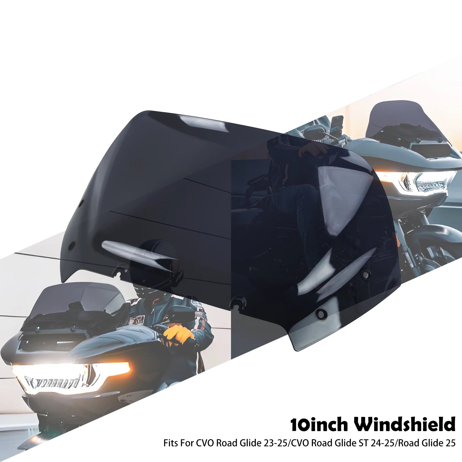 Windschutzscheibe 10 Zoll für Harley Touring CVO Road Glide – ABS