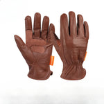 Unisex Retro Motorradhandschuhe Atmungsaktiv Rutschfest Schaffell Griff