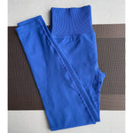 Damen Yoga Leggings Hoher Bund Nahtlos Atmungsaktiv Po Lift Gym Hose