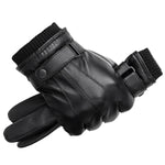 Herren Lederhandschuhe Aus Schaffell Winter Touchscreen Komfort