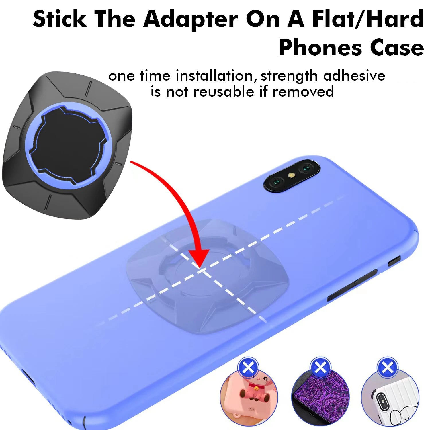 Motorradfahrer Und Fahrradfahrer Handy Halter Patch GPS Aufkleber 1er Pack