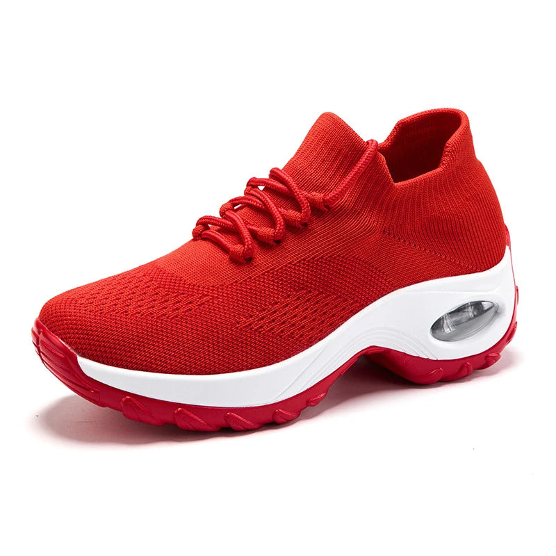 Damen Sneaker Gelb Sock Sneaker Leicht Atmungsaktiv Bequem