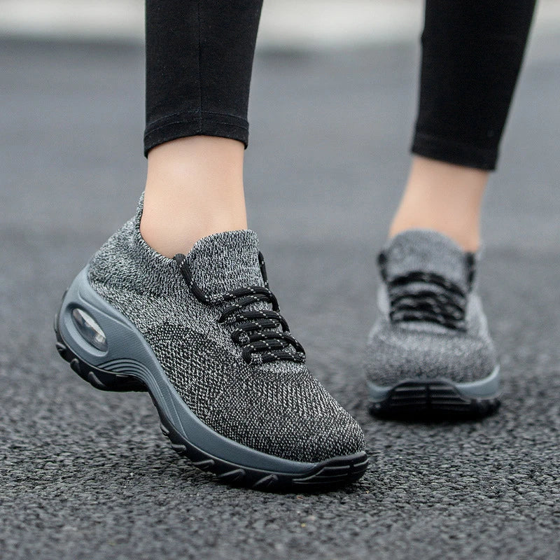Damen Sneaker Gelb Sock Sneaker Leicht Atmungsaktiv Bequem