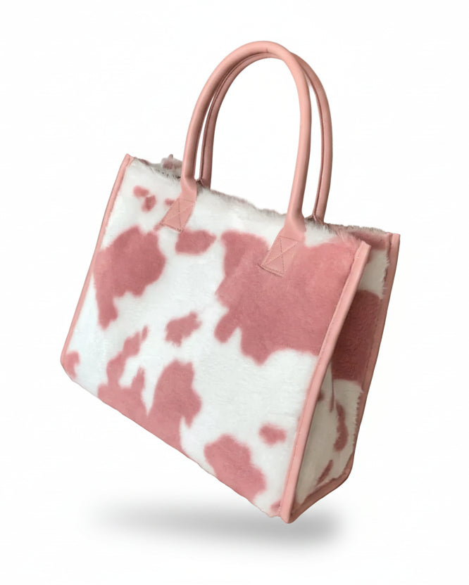 Winter-Kunstfell Designer-Shopper Damen Grosses Fassungsvermögen