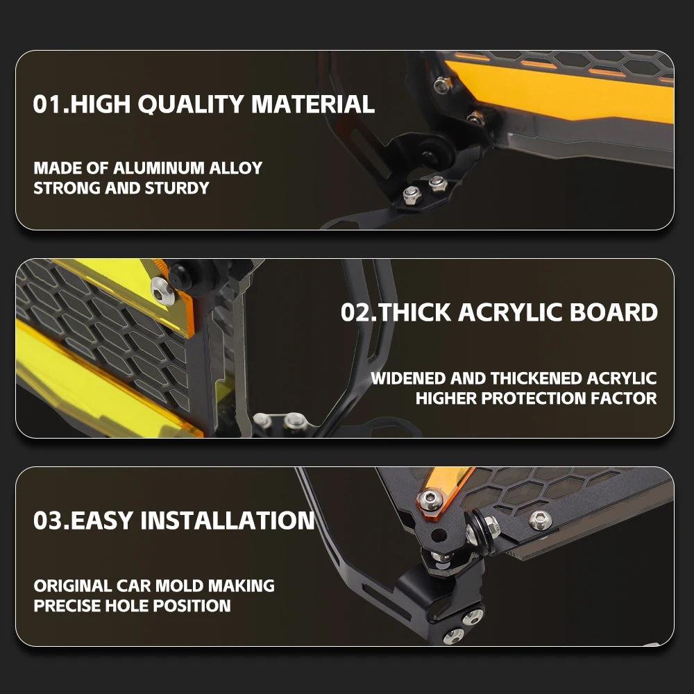 GS 1250 Abenteuer Motorrad-Scheinwerferschutz Und Grillabdeckung Für BMW R1250GS