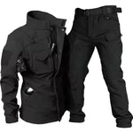 Herren Taktik Set Wasserdicht Haifischhaut Softshell Jacke Cargohose Zweiteilig