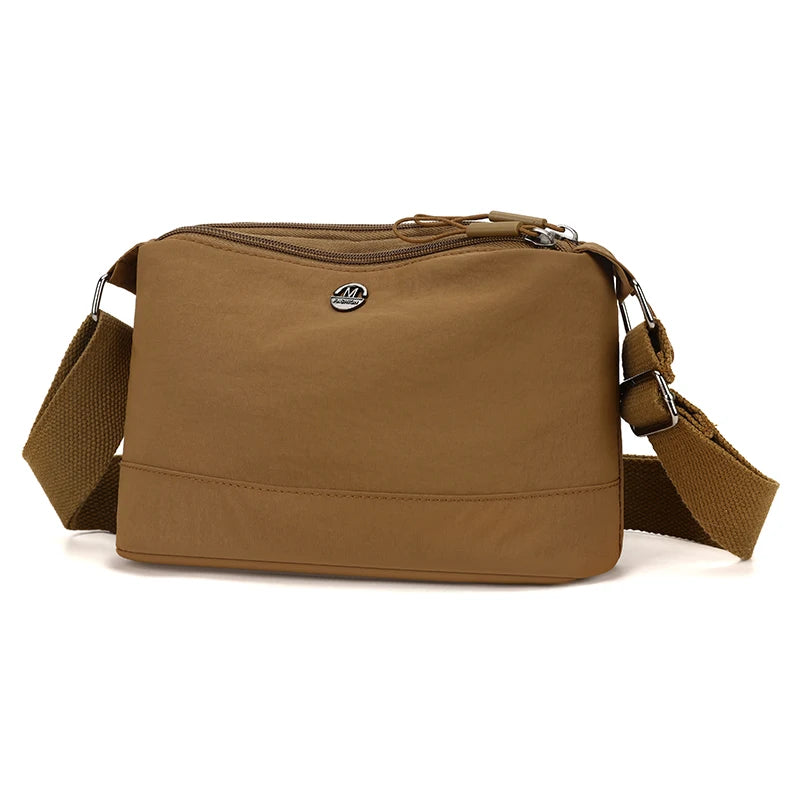 Damen Umhängetasche Wasserdichte Nylon Mehrlagige Grosse Kapazität